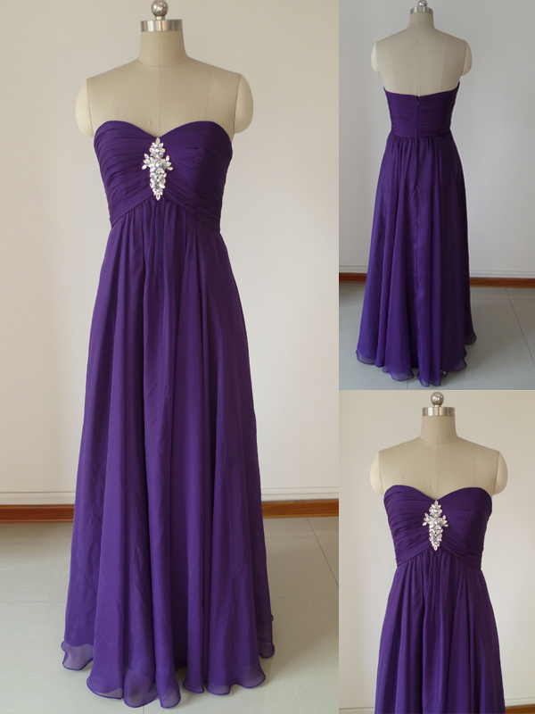 Purple Bridesmaid Dresses,a-line Chiffon Bridesmaid Dresses,beaded Chiffon Maxi Dresses,long Women Dresses,long Party Dresses,floor Length